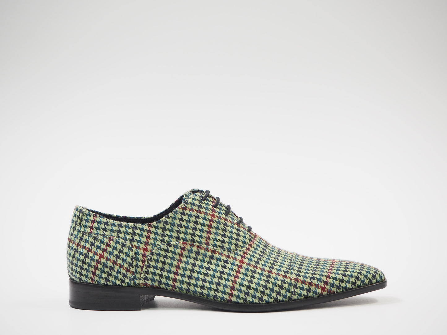 Multicolor Tweed Men's Dress Shoes + Belt