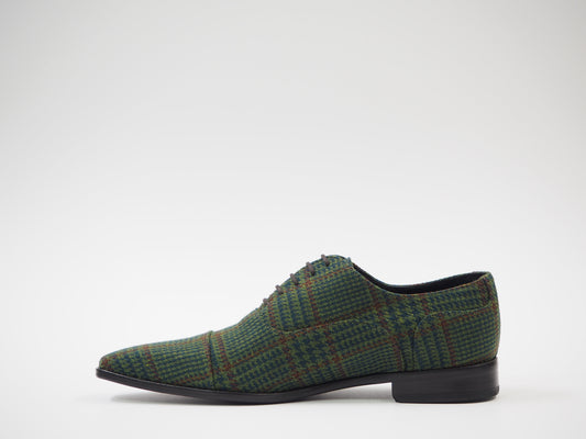 Green & Maroon Men's Dress Shoes + Belt