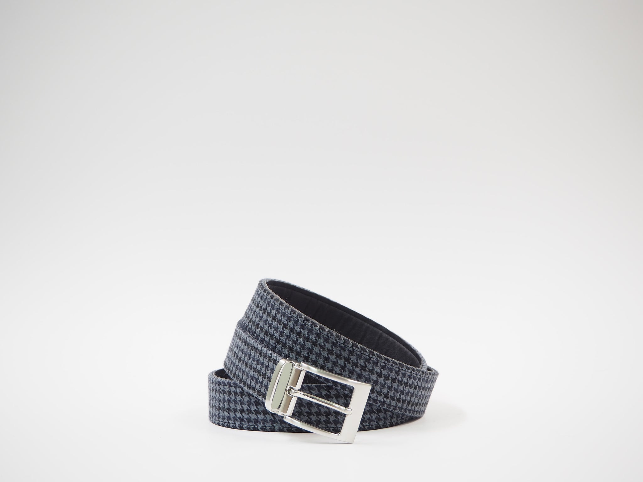 Size 43 - Light Blue & Black Pied de Poule Oxford + Belt