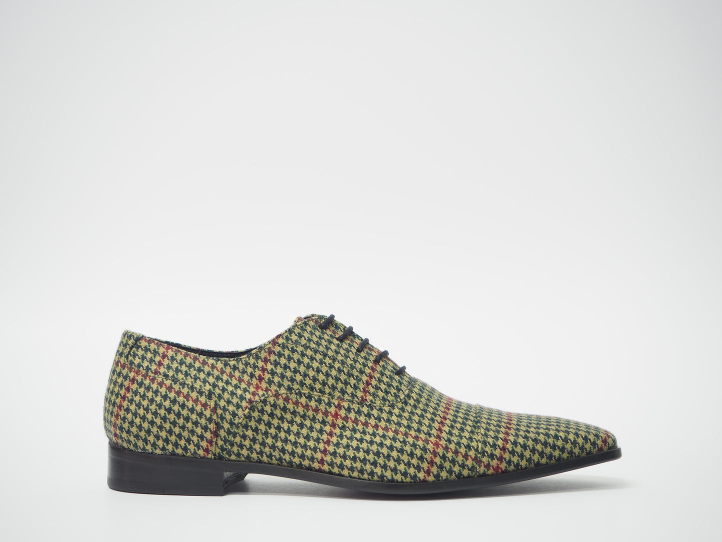 Multicolor Tweed Men's Dress Shoes + Belt