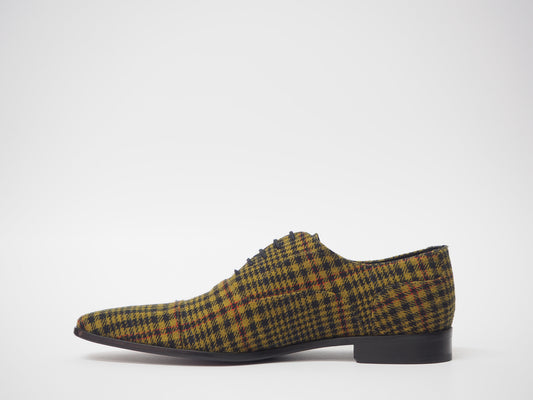 Black & Mustard Men's Dress Shoes + Belt