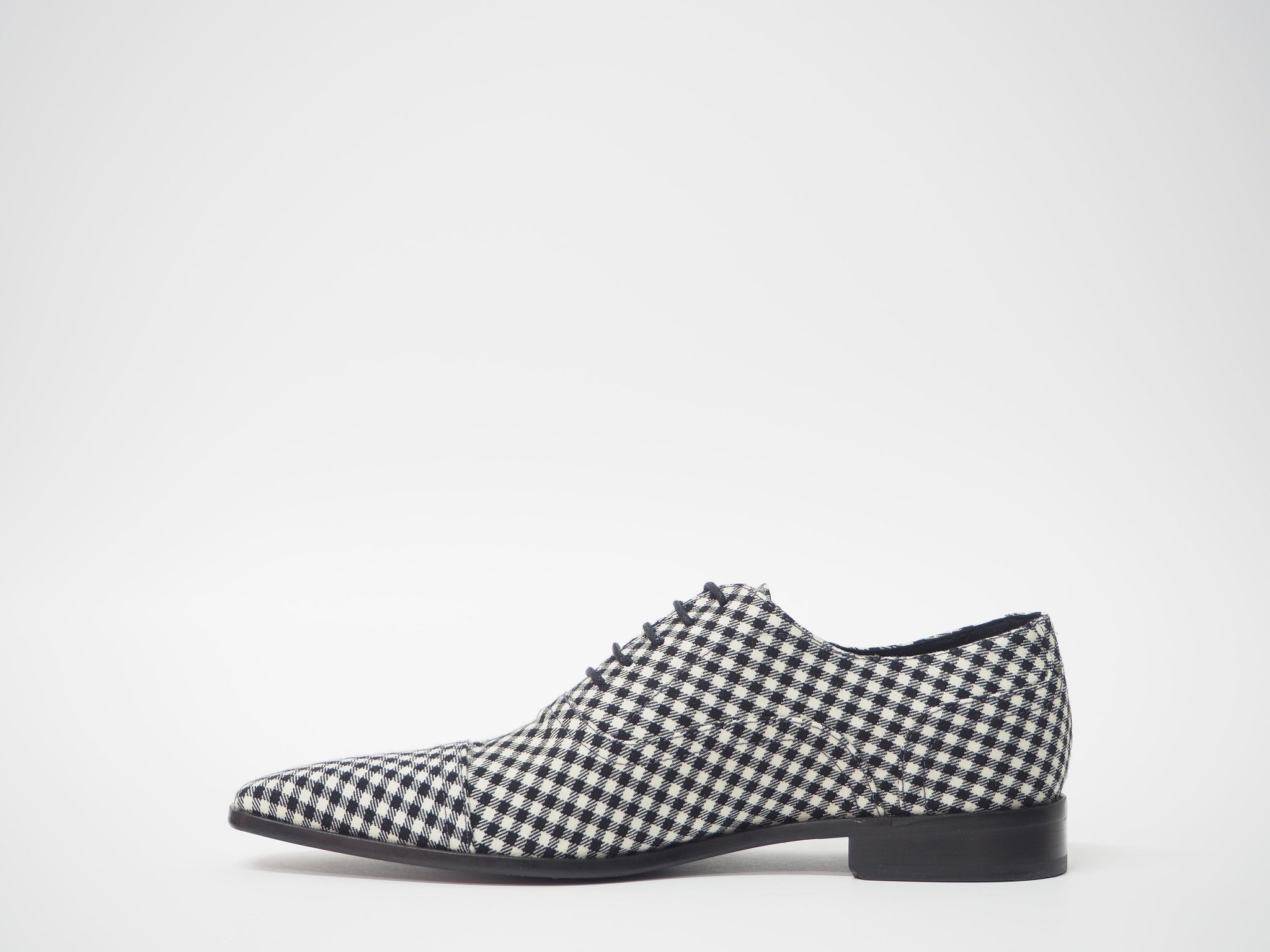 Black and white checkered dress shoes hotsell