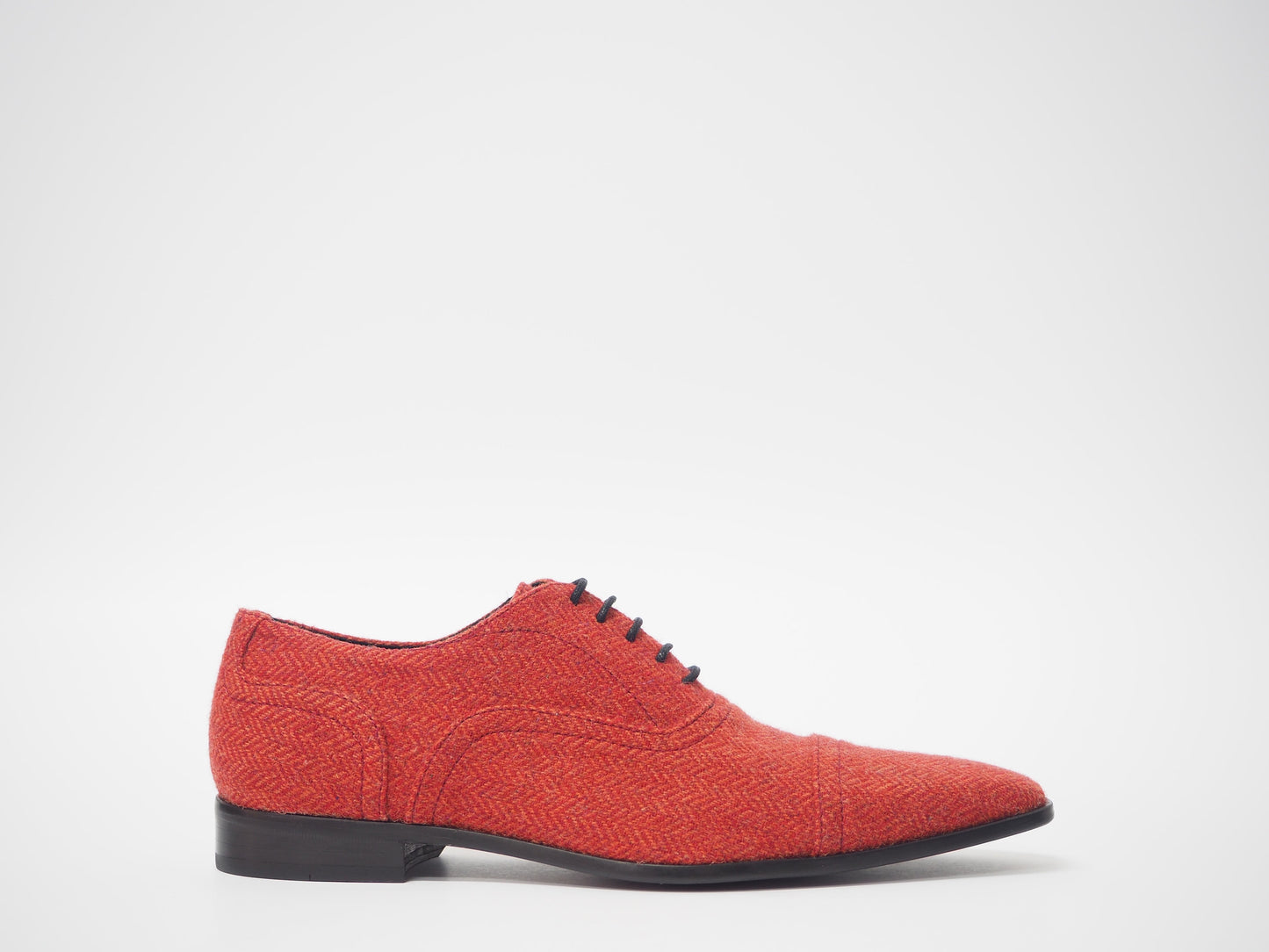 Red Herringbone Men's Dress Shoes + Belt