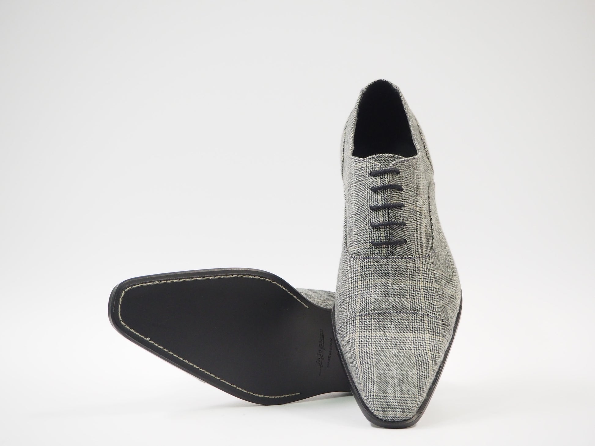 Gray Tartan Men's Dress Shoes + Belt – Ja Ja Genau Gray Tartan Men's Dress Shoes + Belt – Ja Ja Genau