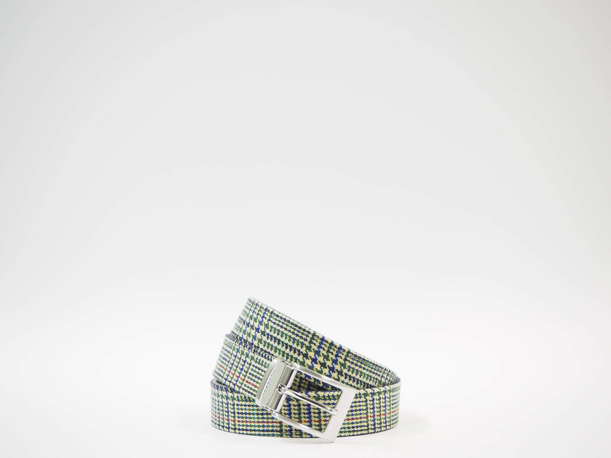 Size 41 - Green Multicolor Oxford + Belt